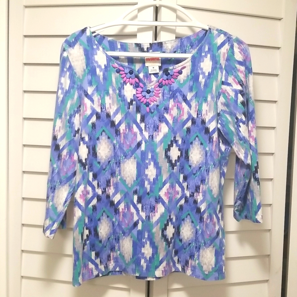 Ruby Rd. Favorites Women's Top 3/4 sleeves size M